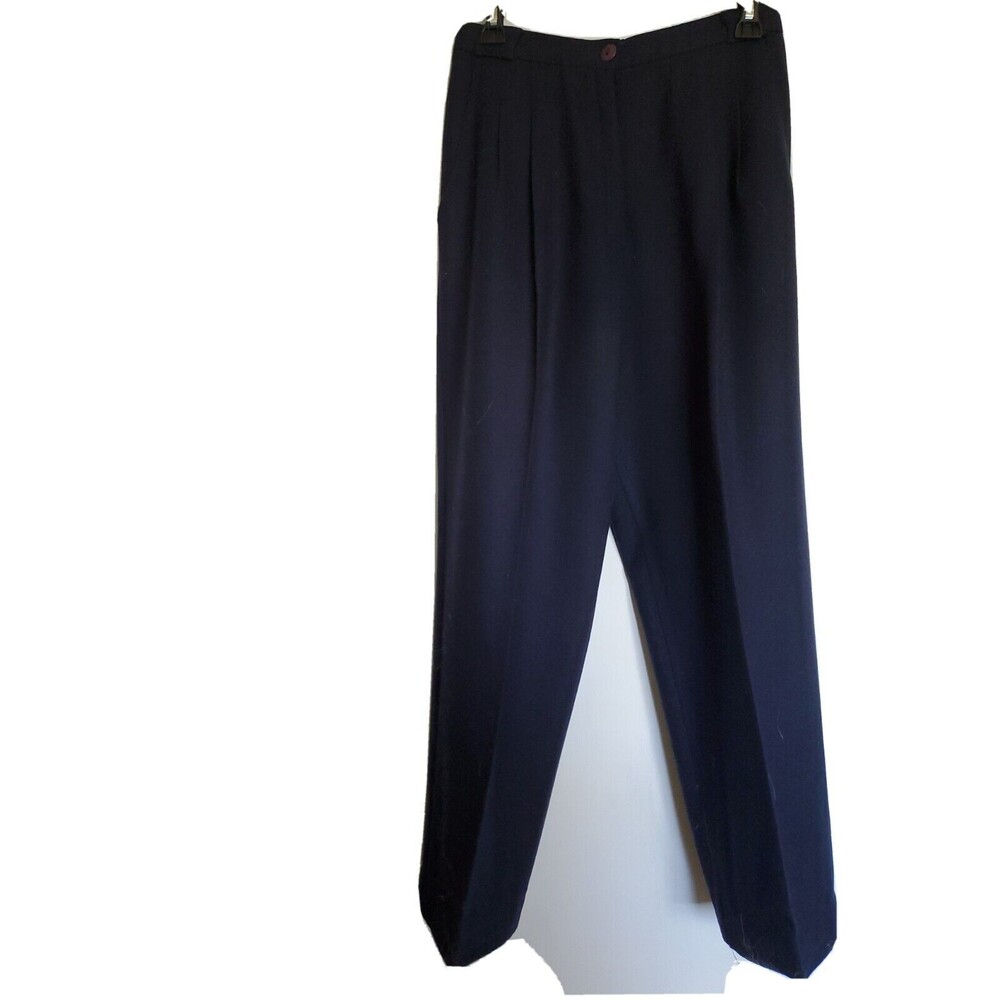 Simone Alexander For Patty Woodard Navy Wool Pants Size 2 Vintage